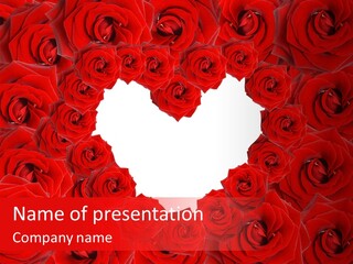 Freshness Engagement Heart PowerPoint Template