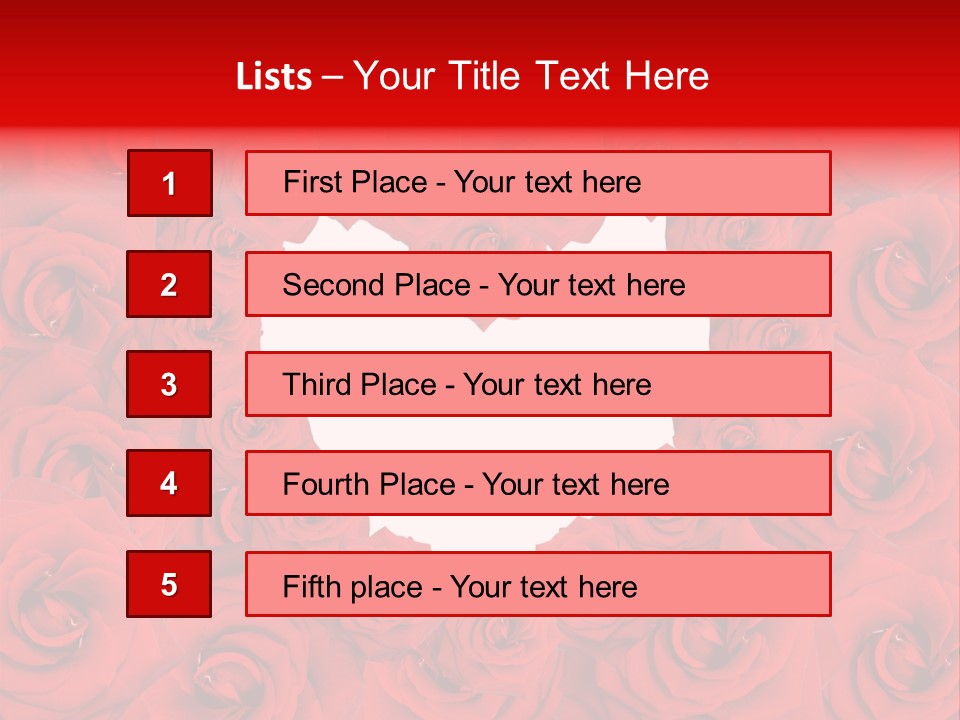 Freshness Engagement Heart PowerPoint Template