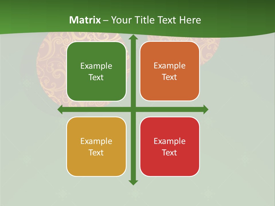 Decor Gold Vector PowerPoint Template