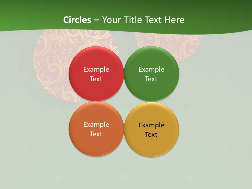 Decor Gold Vector PowerPoint Template