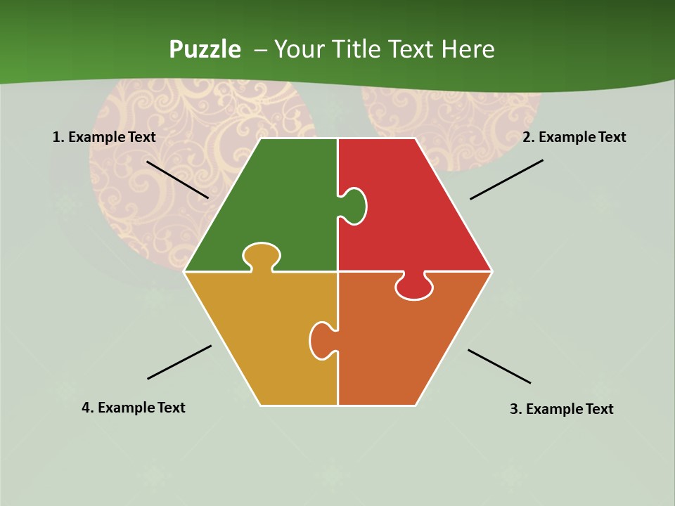 Decor Gold Vector PowerPoint Template