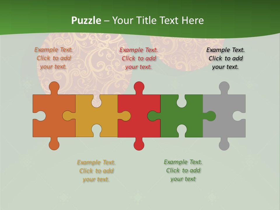 Decor Gold Vector PowerPoint Template