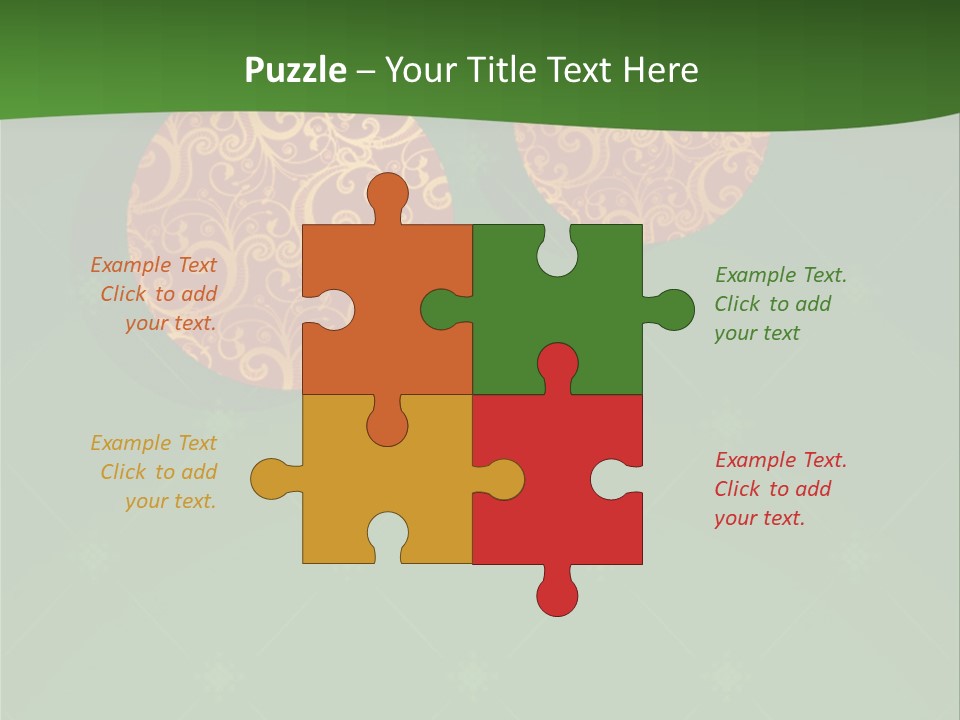 Decor Gold Vector PowerPoint Template