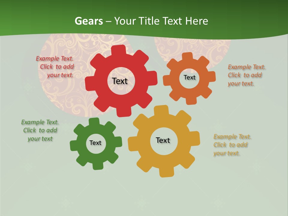 Decor Gold Vector PowerPoint Template