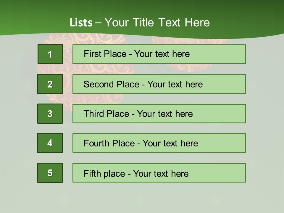Decor Gold Vector PowerPoint Template