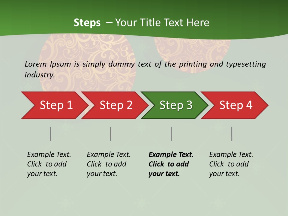 Decor Gold Vector PowerPoint Template