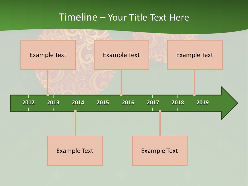 Decor Gold Vector PowerPoint Template