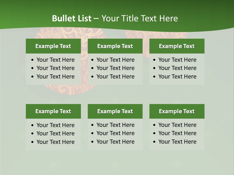 Decor Gold Vector PowerPoint Template