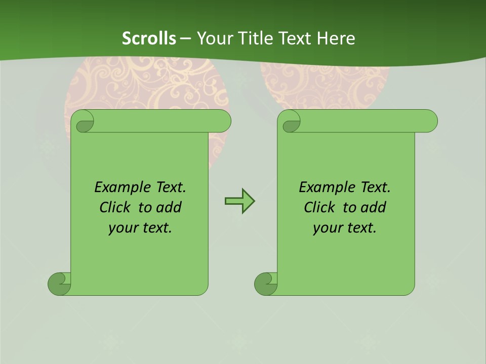 Decor Gold Vector PowerPoint Template