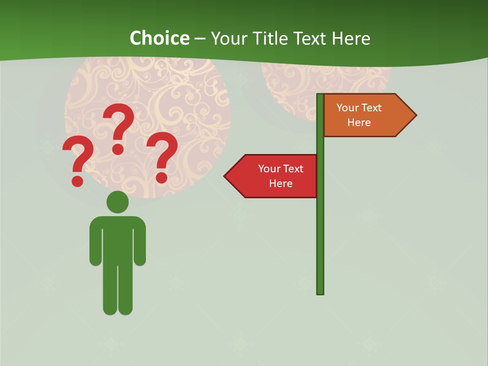 Decor Gold Vector PowerPoint Template