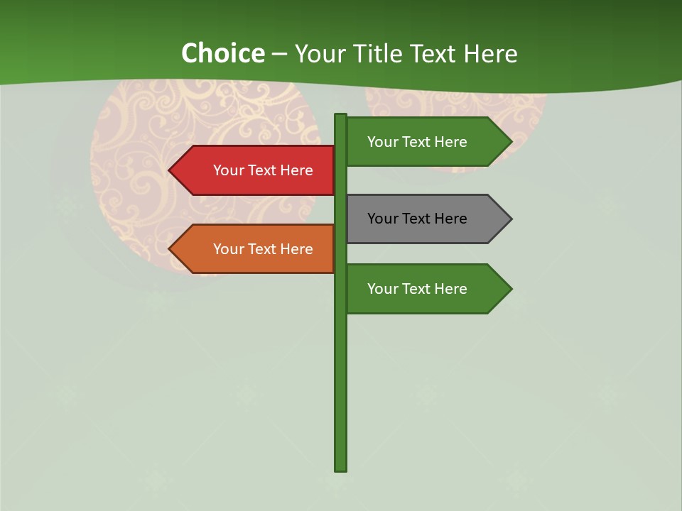 Decor Gold Vector PowerPoint Template