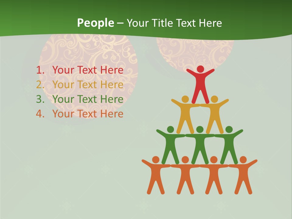 Decor Gold Vector PowerPoint Template