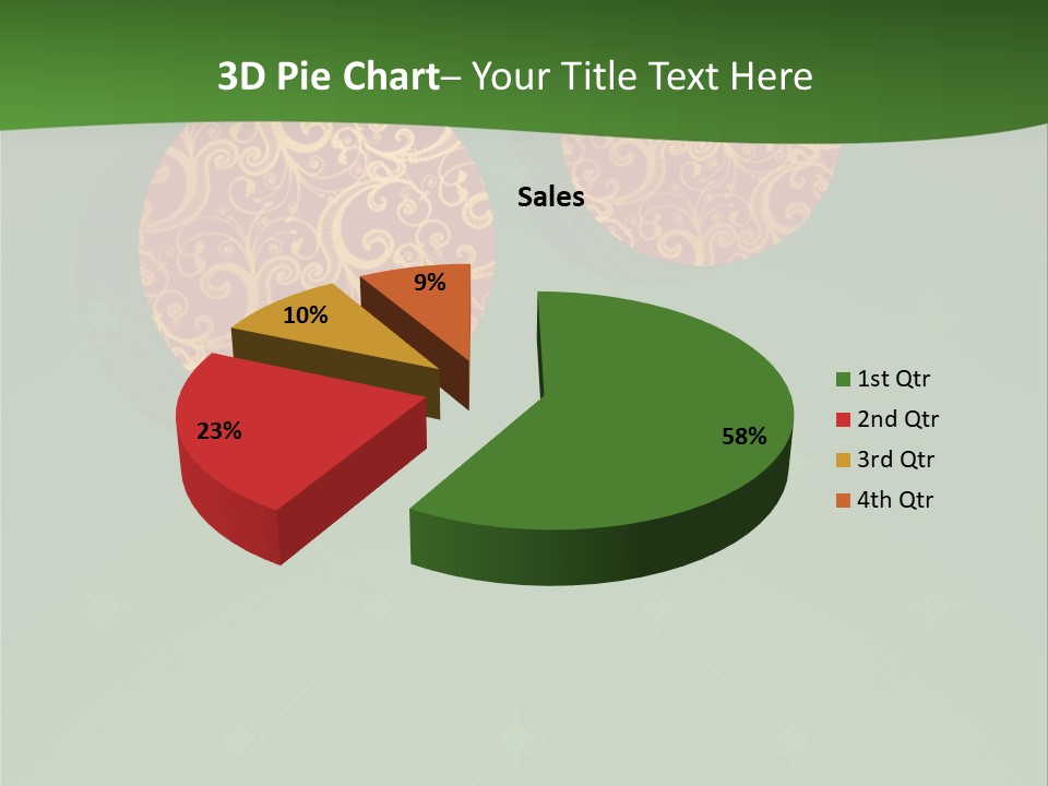 Decor Gold Vector PowerPoint Template