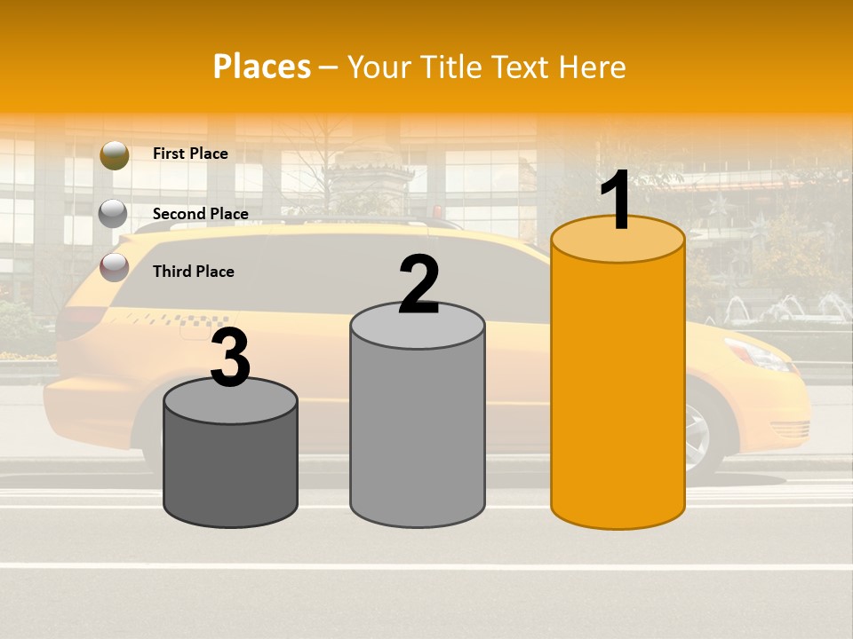 Sidewalk York Van PowerPoint Template