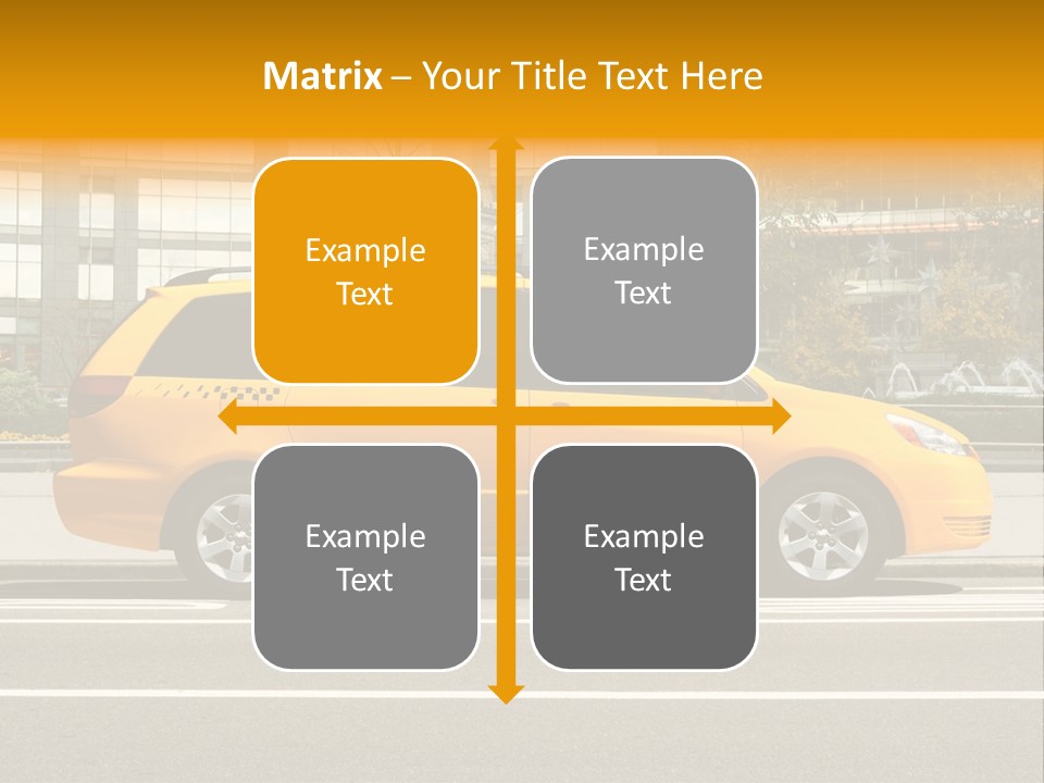 Sidewalk York Van PowerPoint Template