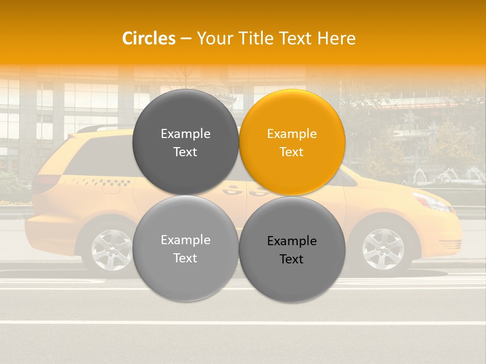 Sidewalk York Van PowerPoint Template