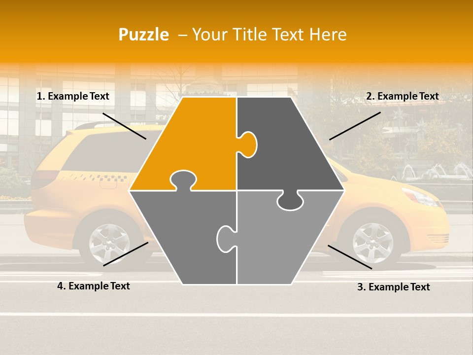 Sidewalk York Van PowerPoint Template