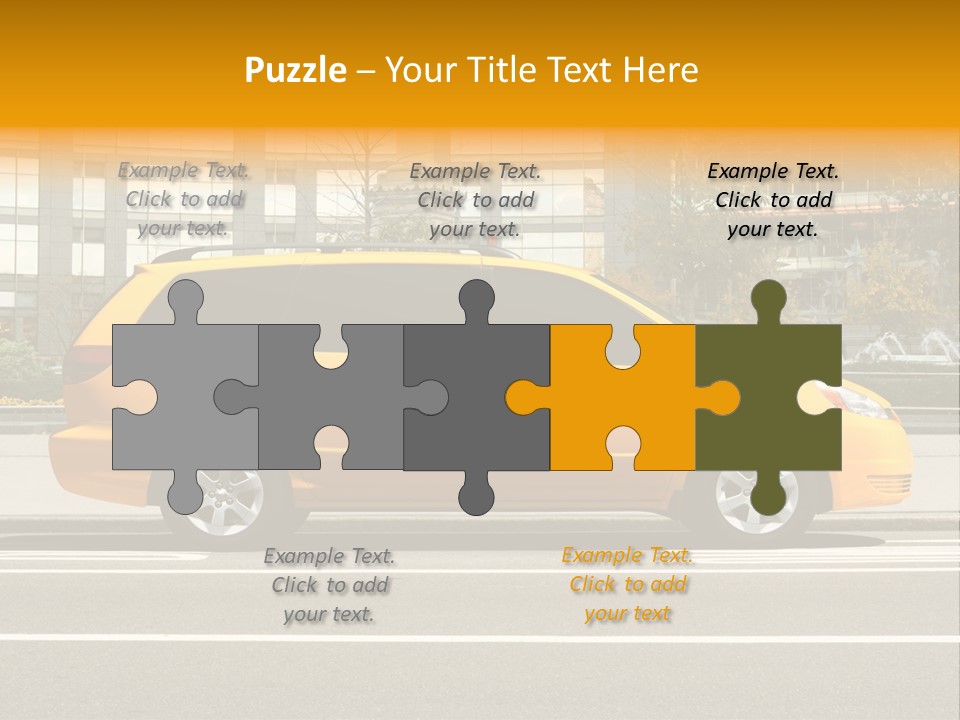 Sidewalk York Van PowerPoint Template