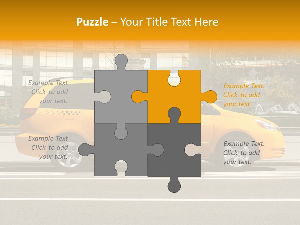 Sidewalk York Van PowerPoint Template