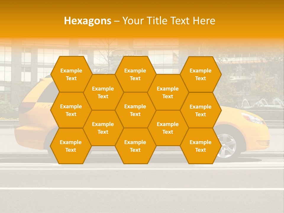 Sidewalk York Van PowerPoint Template