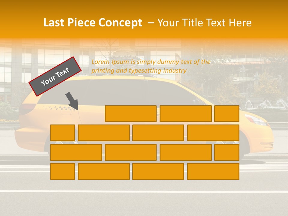 Sidewalk York Van PowerPoint Template