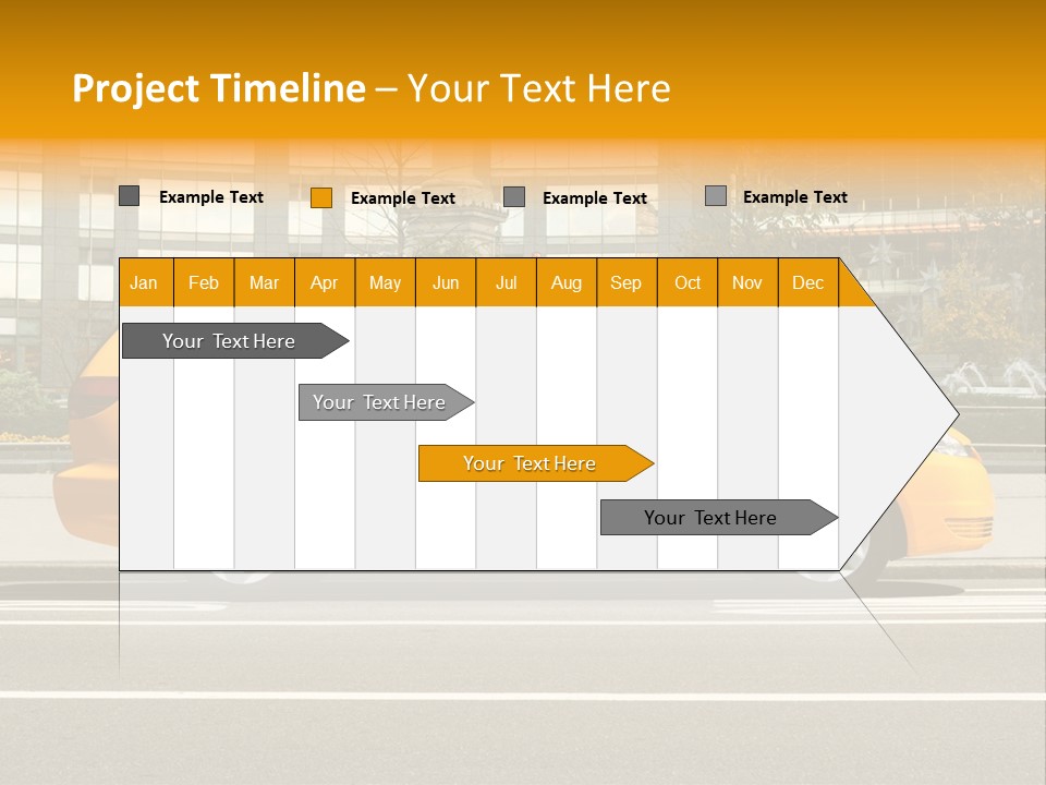 Sidewalk York Van PowerPoint Template