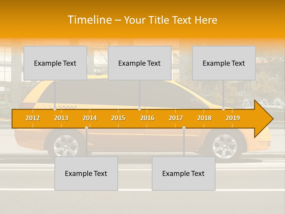Sidewalk York Van PowerPoint Template
