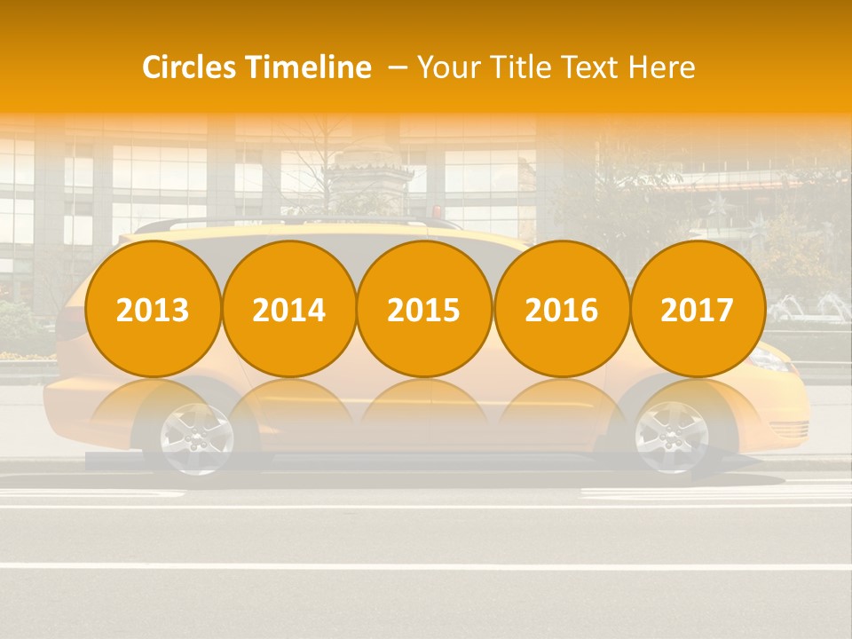 Sidewalk York Van PowerPoint Template