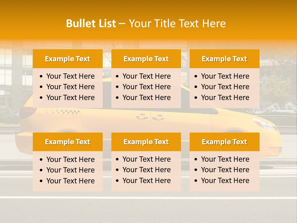 Sidewalk York Van PowerPoint Template