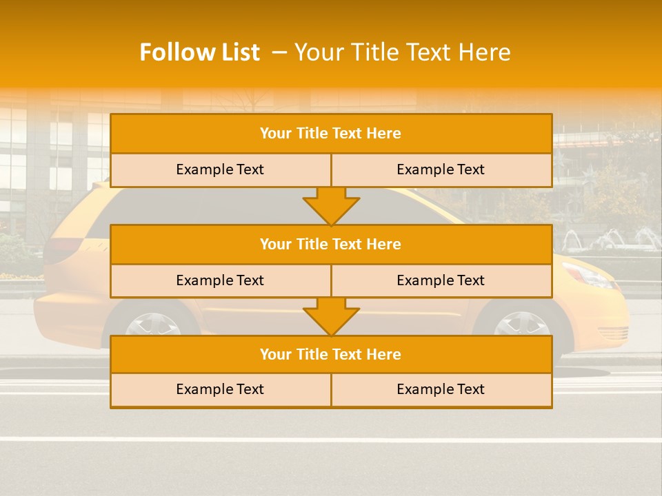 Sidewalk York Van PowerPoint Template