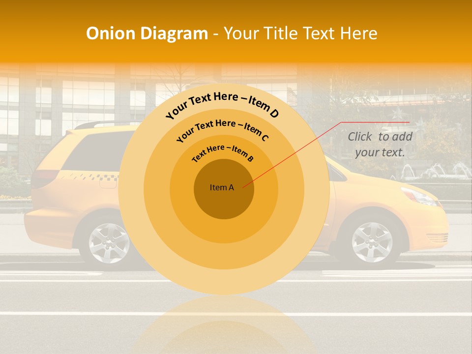 Sidewalk York Van PowerPoint Template