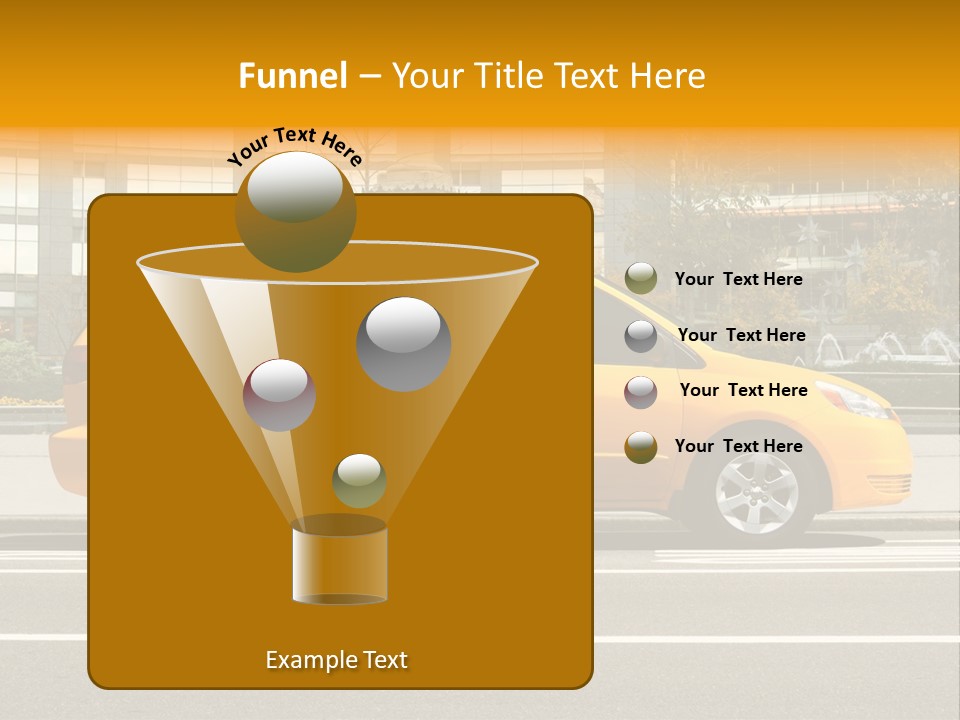 Sidewalk York Van PowerPoint Template