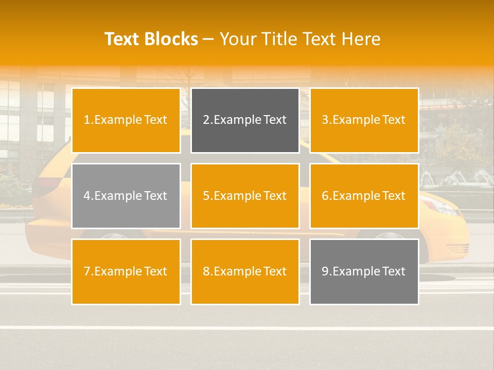 Sidewalk York Van PowerPoint Template