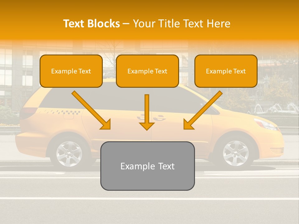 Sidewalk York Van PowerPoint Template