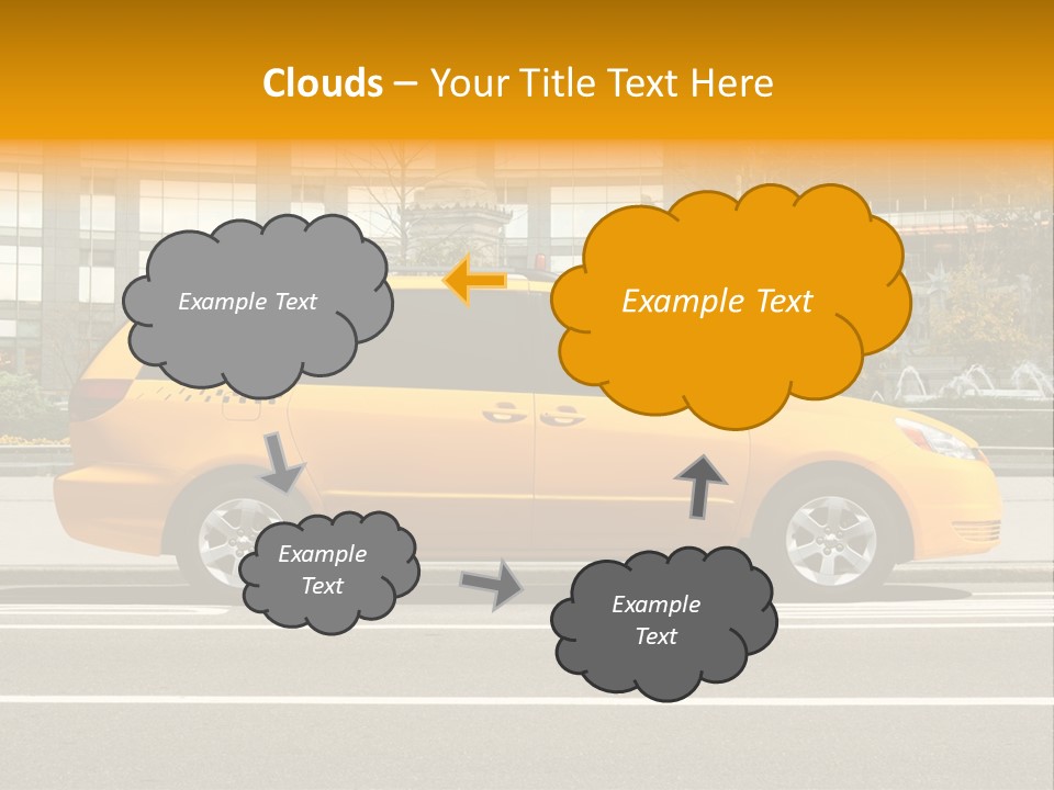 Sidewalk York Van PowerPoint Template