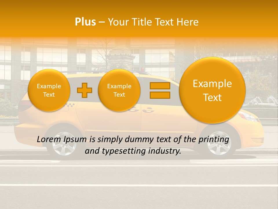 Sidewalk York Van PowerPoint Template