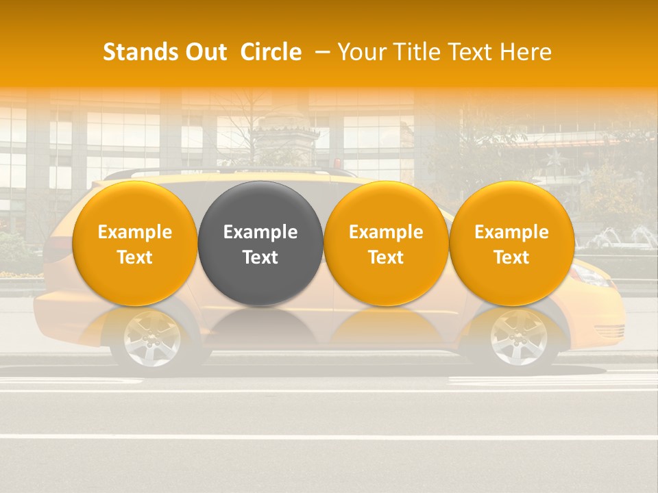 Sidewalk York Van PowerPoint Template