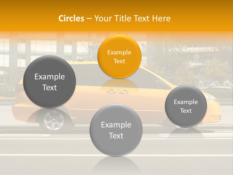 Sidewalk York Van PowerPoint Template