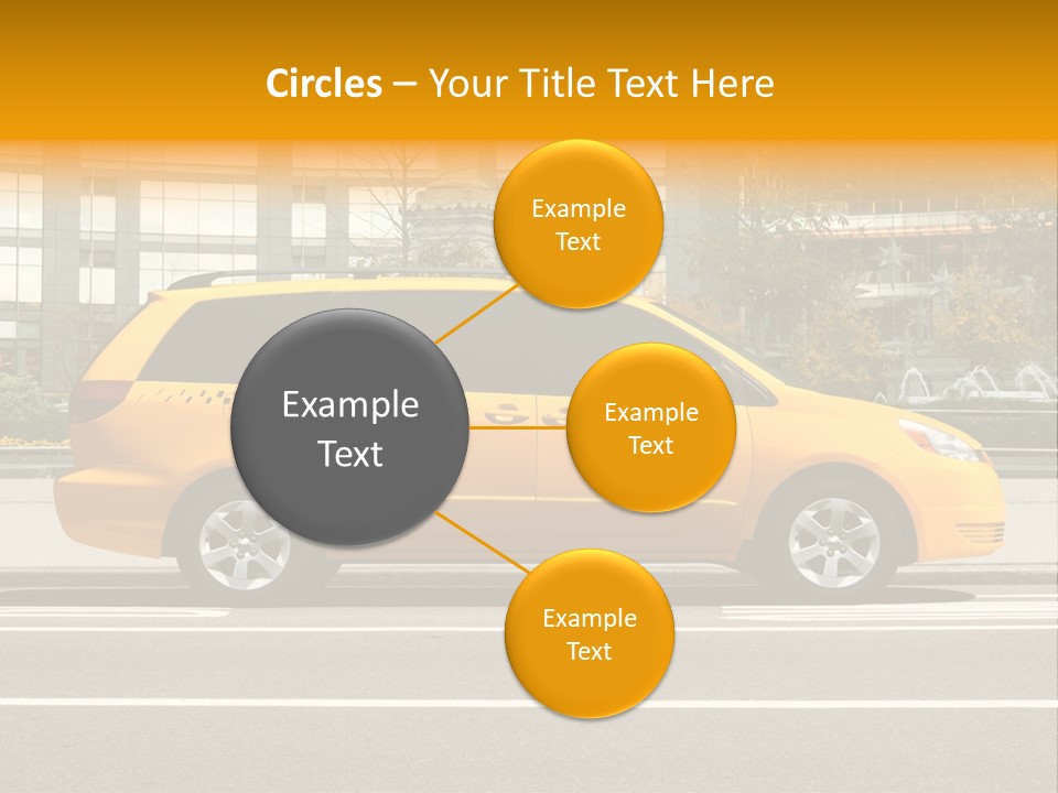 Sidewalk York Van PowerPoint Template