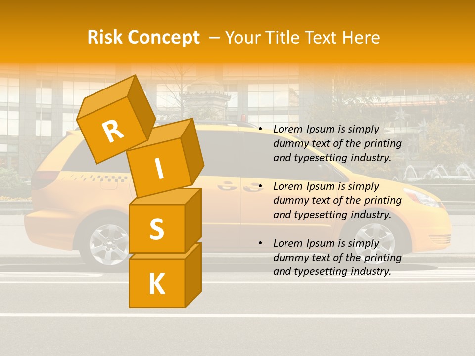 Sidewalk York Van PowerPoint Template