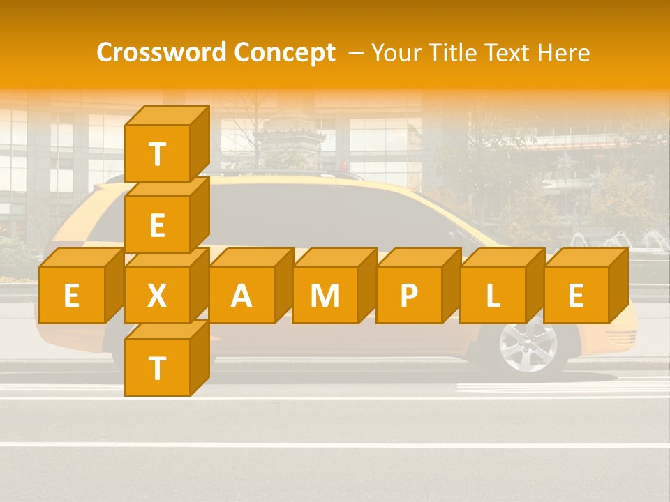 Sidewalk York Van PowerPoint Template