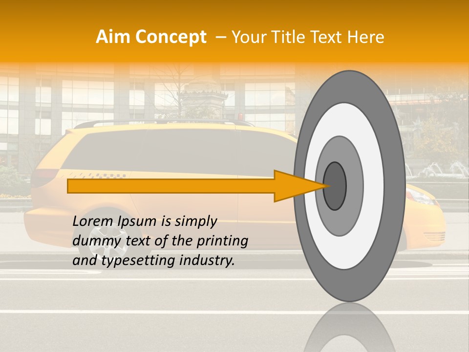 Sidewalk York Van PowerPoint Template