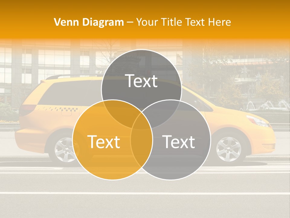 Sidewalk York Van PowerPoint Template