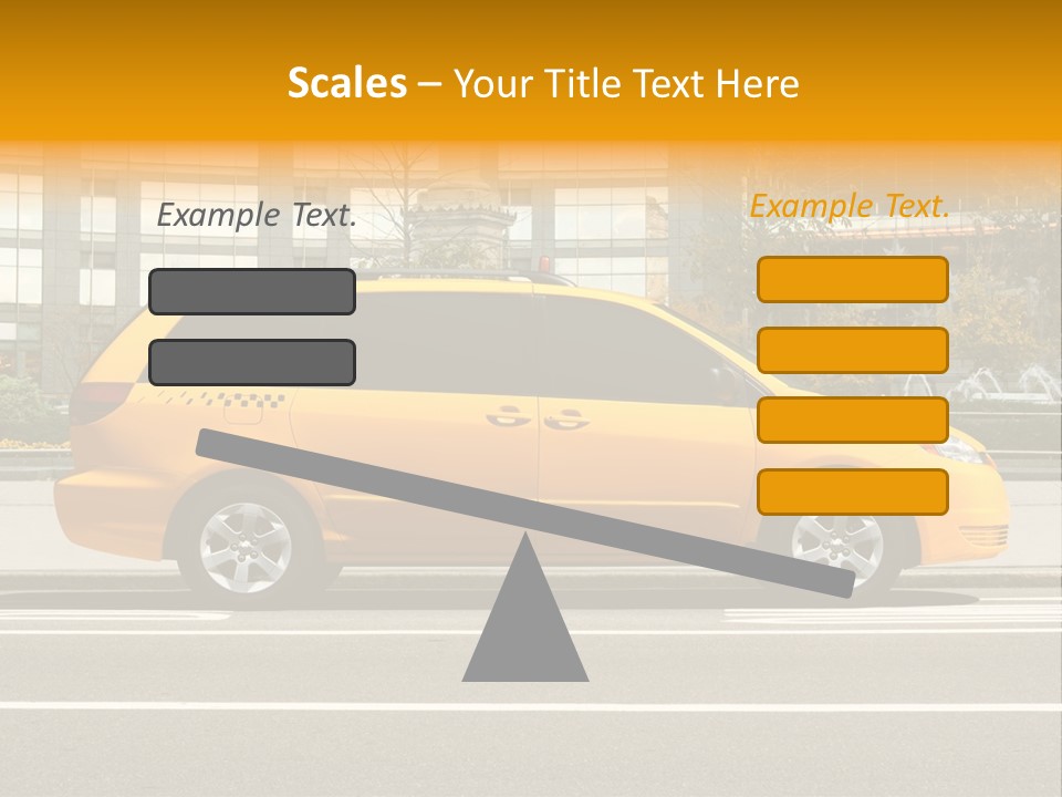 Sidewalk York Van PowerPoint Template