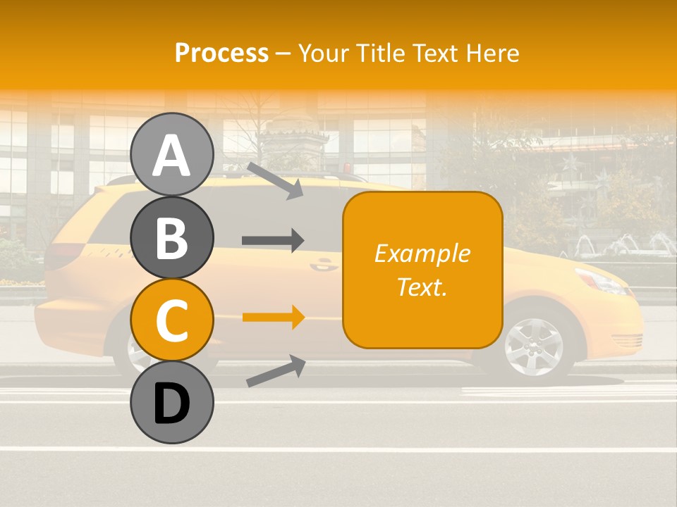 Sidewalk York Van PowerPoint Template
