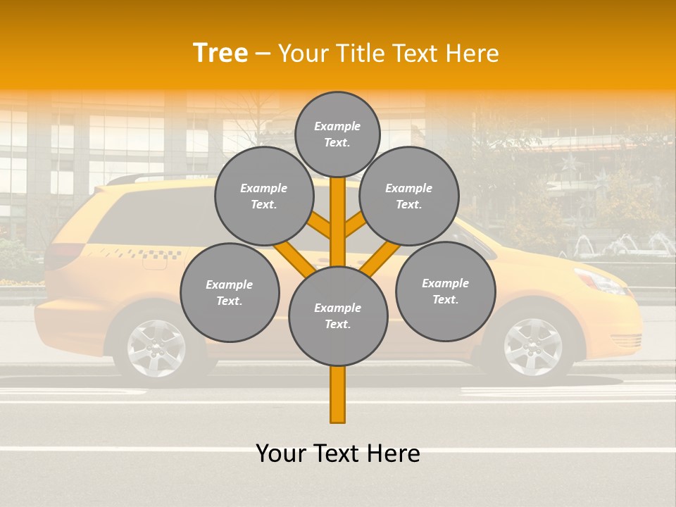 Sidewalk York Van PowerPoint Template