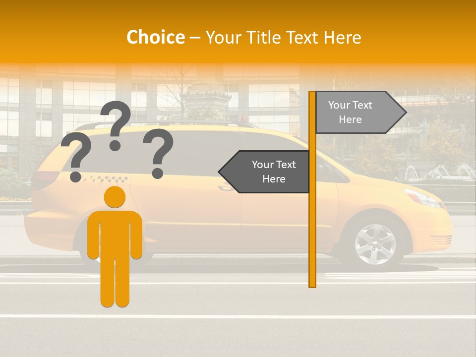 Sidewalk York Van PowerPoint Template