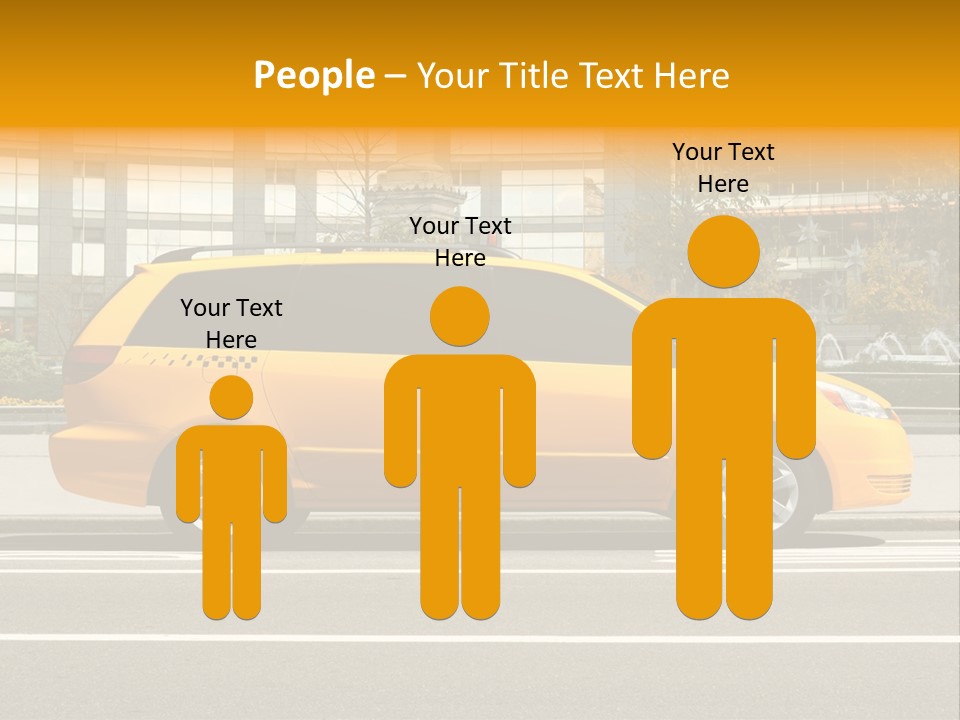 Sidewalk York Van PowerPoint Template