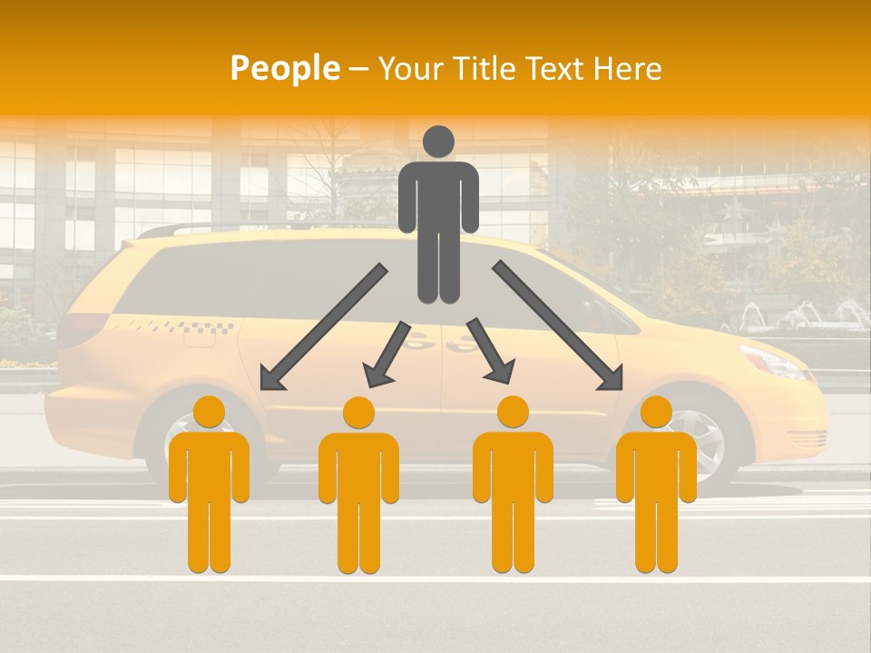 Sidewalk York Van PowerPoint Template