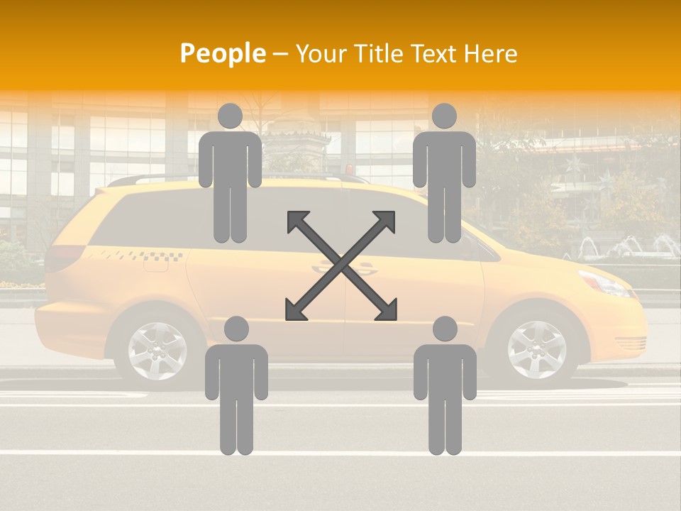 Sidewalk York Van PowerPoint Template